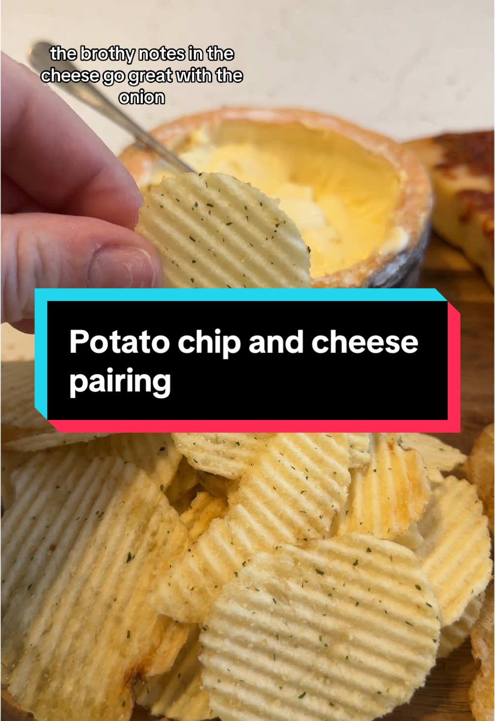 This is how I pair cheese with potato chips!  #cheese #cheeselover #cheesemonger #cheesetok #fyp #fypシ #for #foryoupage #cheeseboard #chips #potatochips 