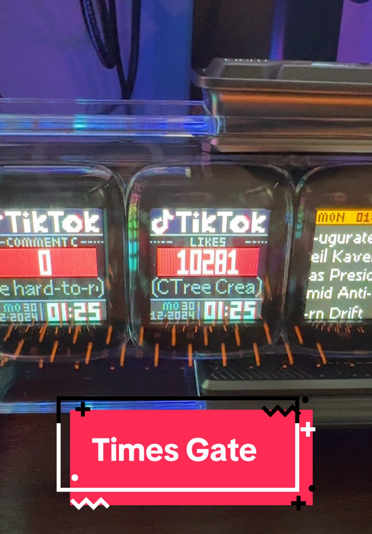 Light up your space with the Divoom Time Gate! ⏳✨ This unique LED pixel display doubles as a clock and art piece, bringing retro vibes and customizable designs to your desk or room. Perfect for gamers, creators, or anyone who loves cool tech! #CTRETech #DivoomTimeGate #PixelArt #RetroVibes #TechDecor #GamingSetup #TikTokShop#CapCut 