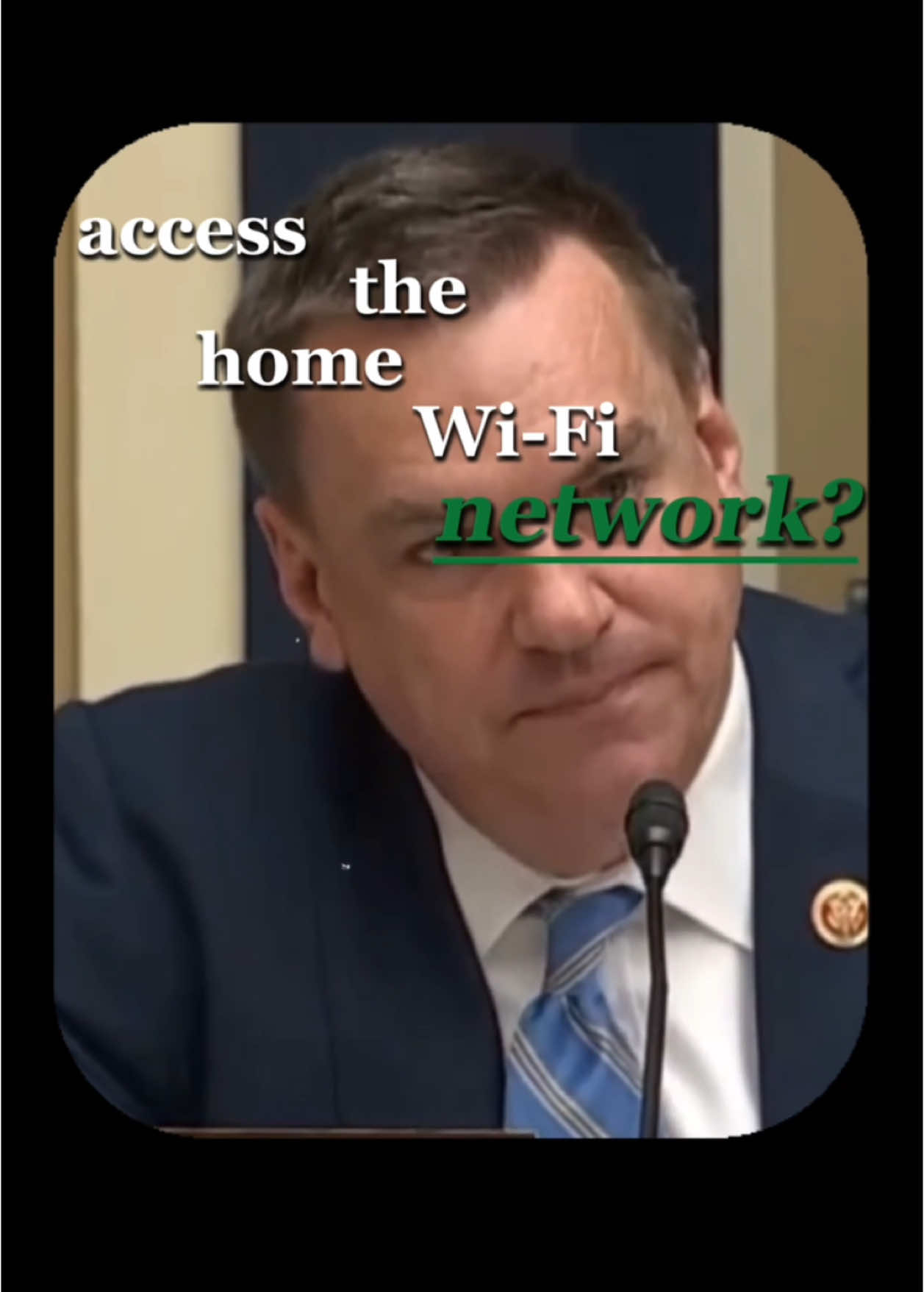 Does Tik Tok acces the home Wi-fi network?😭 #hopecore #hopelesscore #tiktokceo #senator #funny #tiktokamerica #news 