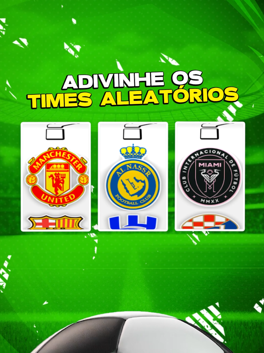 Adivinhe os times aleatórios do mundo inteiro ⚽️ #quiz #futebol #futebolbrasileiro #desafios 