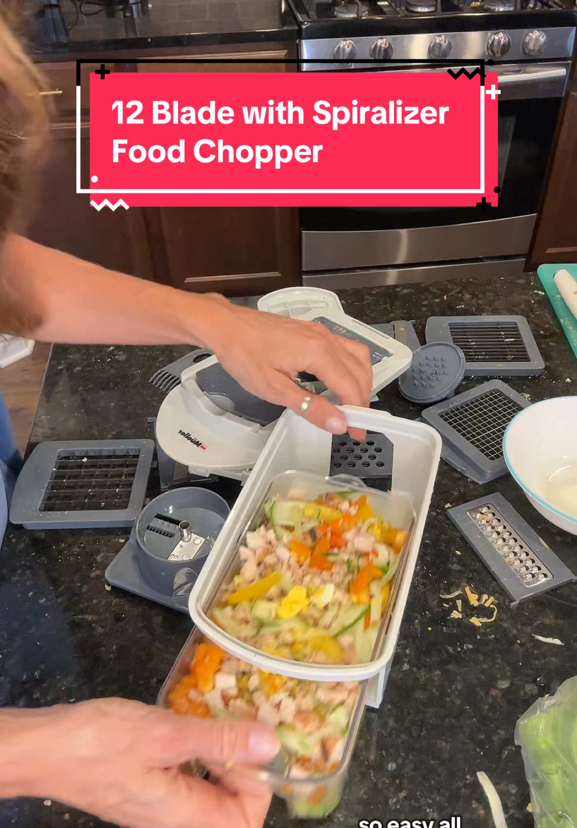 Heathy, crisp, fresh, and quick meals! @MÜELLERHOME Food chopper is just what I needed! #heathyfood #newyearnewaura #veggiechopper #crispveggies #healthyfood #quickmeals 