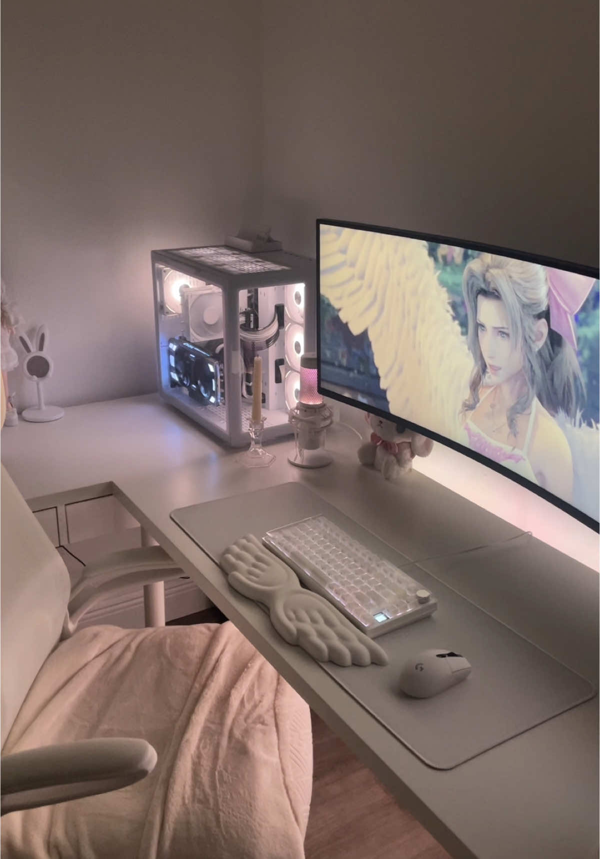 ⋆౨ৎ˚⟡˖ ࣪  #GamingSetup #kawaiisetup #pcgaming #pcsetup #pinksetuptour #cutecore🎀🦴🍮🐾 #cutecore #gaming #pinksetup #aerith #xyzbcab #fypシ 