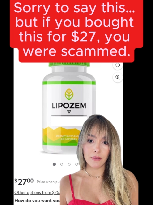 Replying to @user8539929911940 Sorry to say this… but if you bought this for $27, you were scammed. #energy #bloating #fupa #womenhealth #healthtips 