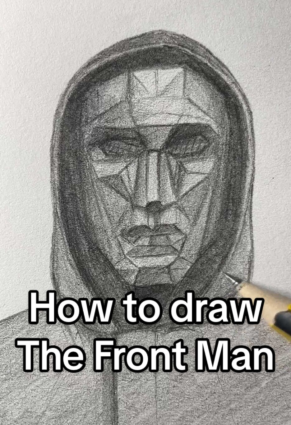 How to draw The Front Man from Squid Game! Who should I draw next? #art #artistsoftiktok #player001 #squidgame #squidgamenetflix #squidgame2 #drawing #tutorials how to draw player 001 the front man  squid game art drawing tutorial