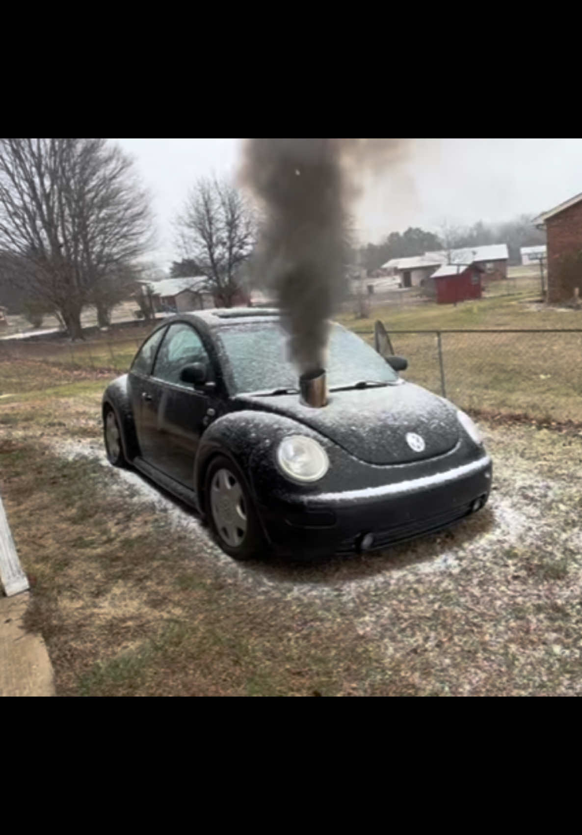 Cold Start 🥶 #fypシ゚viral #fyp #trendyyy #fyppppppppppppppppppppppp #carhacks #turbo #turbodiesel #viral #trending #viralvideo #diesel #tdi #rollincoal #volkswagen #vw #beetle #snow 