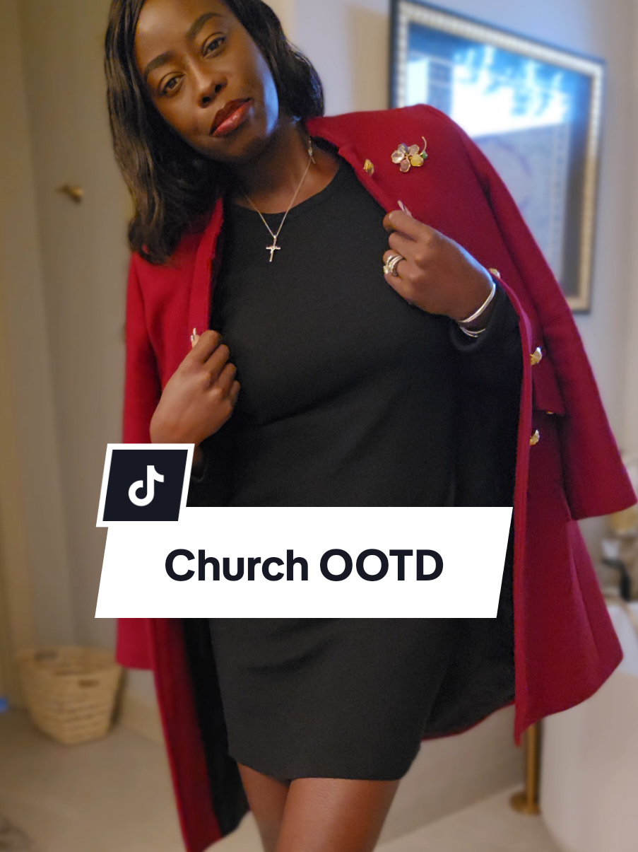 Coat Styling Inspo /church ootd  #coatinspo #woolcoat #coats  #modestfashion  #grwm  #blackgirltiktok  #blackgirltok #churchoutfit  #redcoat  #getreadywithme  #creatorsearchinsights 