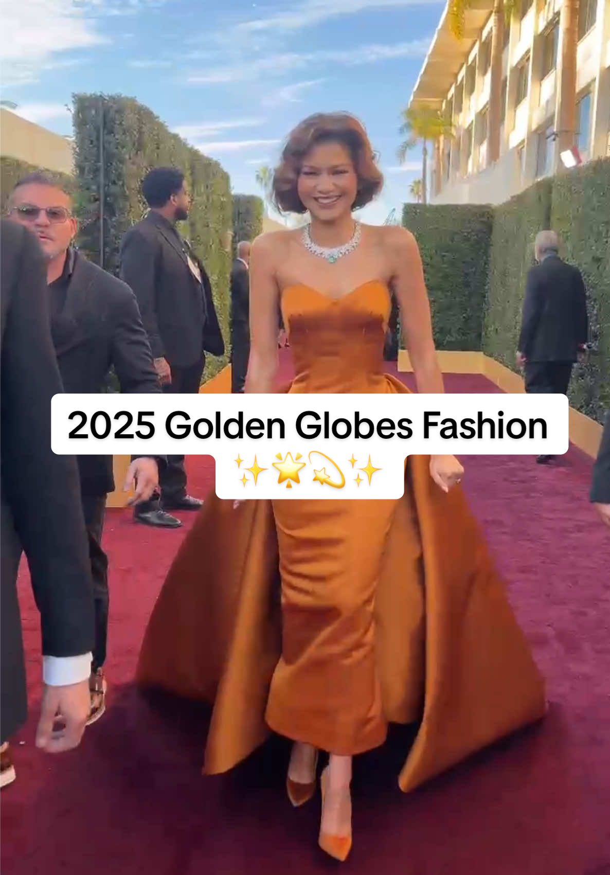 LEWKS of the 2025 Golden Globes ✨💫✨  #zendaya #selenagomez #timotheechalamet #arianagrande #goldenglobes 