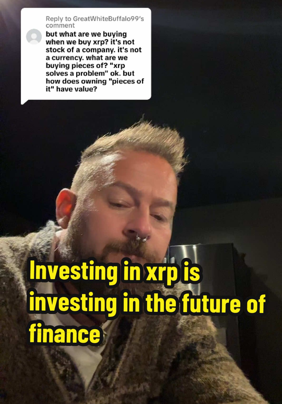 Replying to @GreatWhiteBuffalo99  when you purchase xrp ….. your investing in a change to the financial system #xrp #xrparmy #xrpfamily #cryptonews #xrpcommunity #fypシ #crypto #btc 