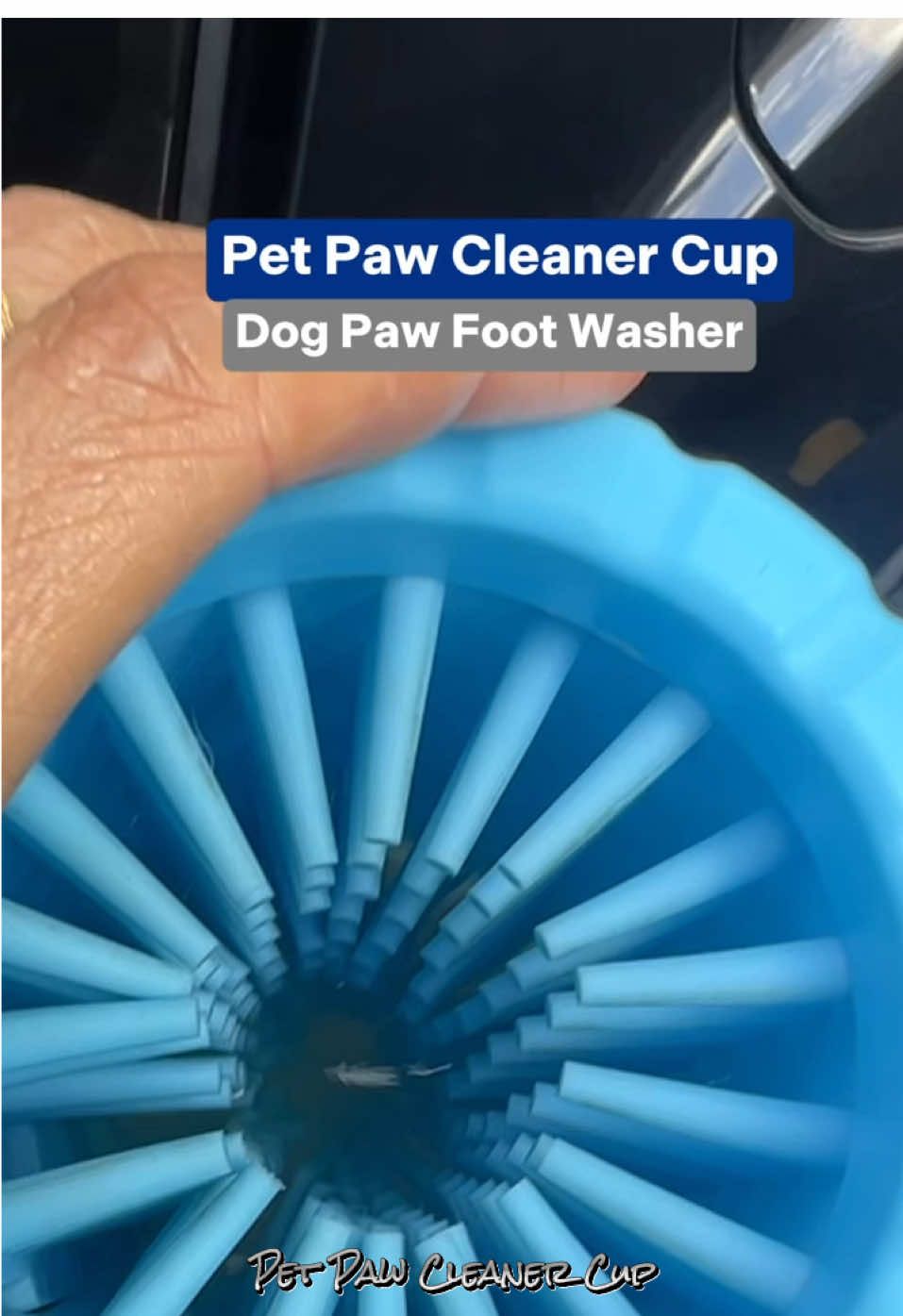 Portable pet foot cleaner. Washing your pet’s dirty and muddy paws is just a breeze with this cup. No need to hold, touch or brush your pet’s foot with your bare hands. #petpawcleanercup #dogpawcleanercup #petfootcleaner #dogfootcleaner #portablepawcleaner #dog #cat #petowner #furparents 