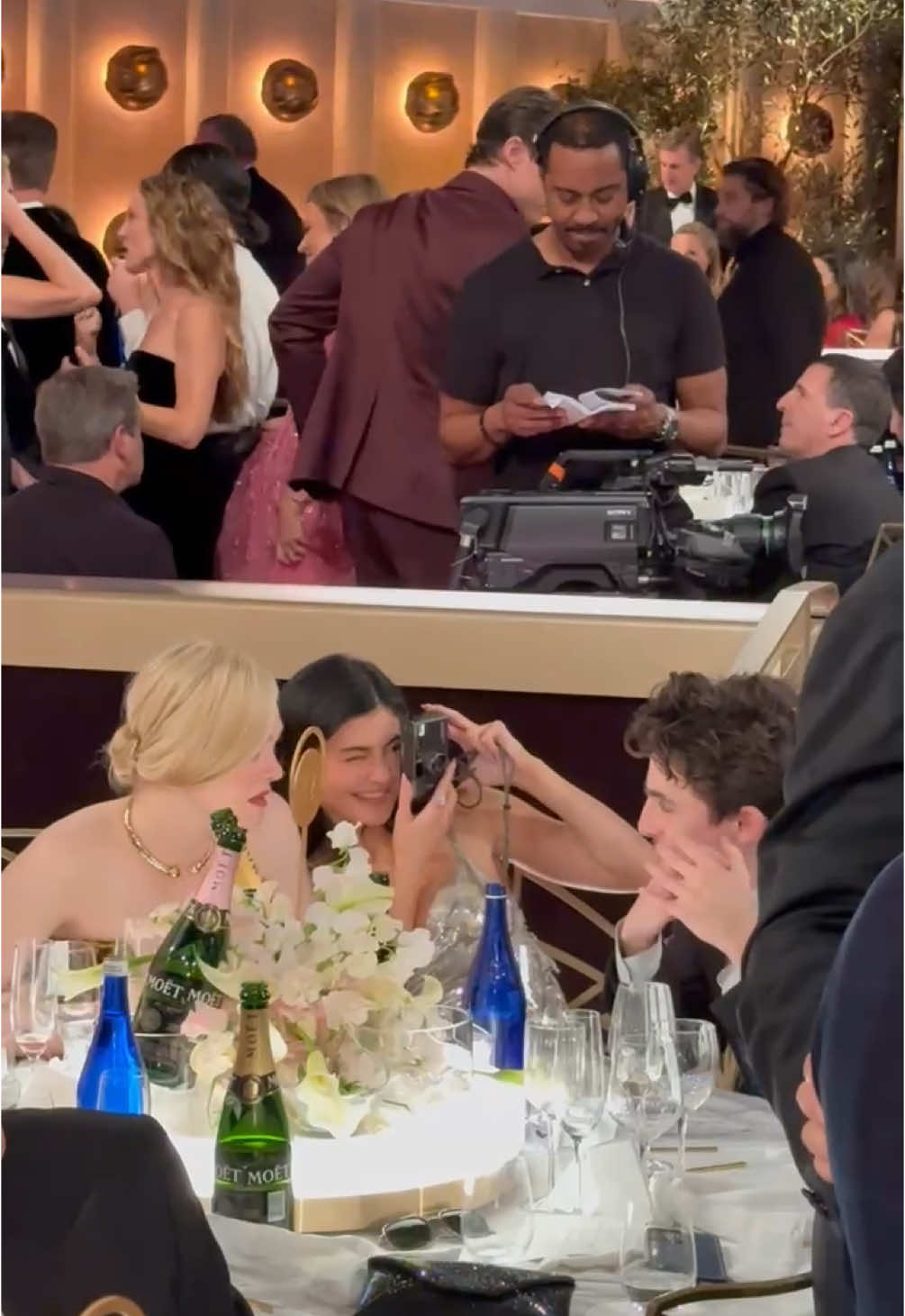 Kylie Jenner and Timothée Chalamet are picture perfect at the #GoldenGlobes. 📷 #AwardsSeason