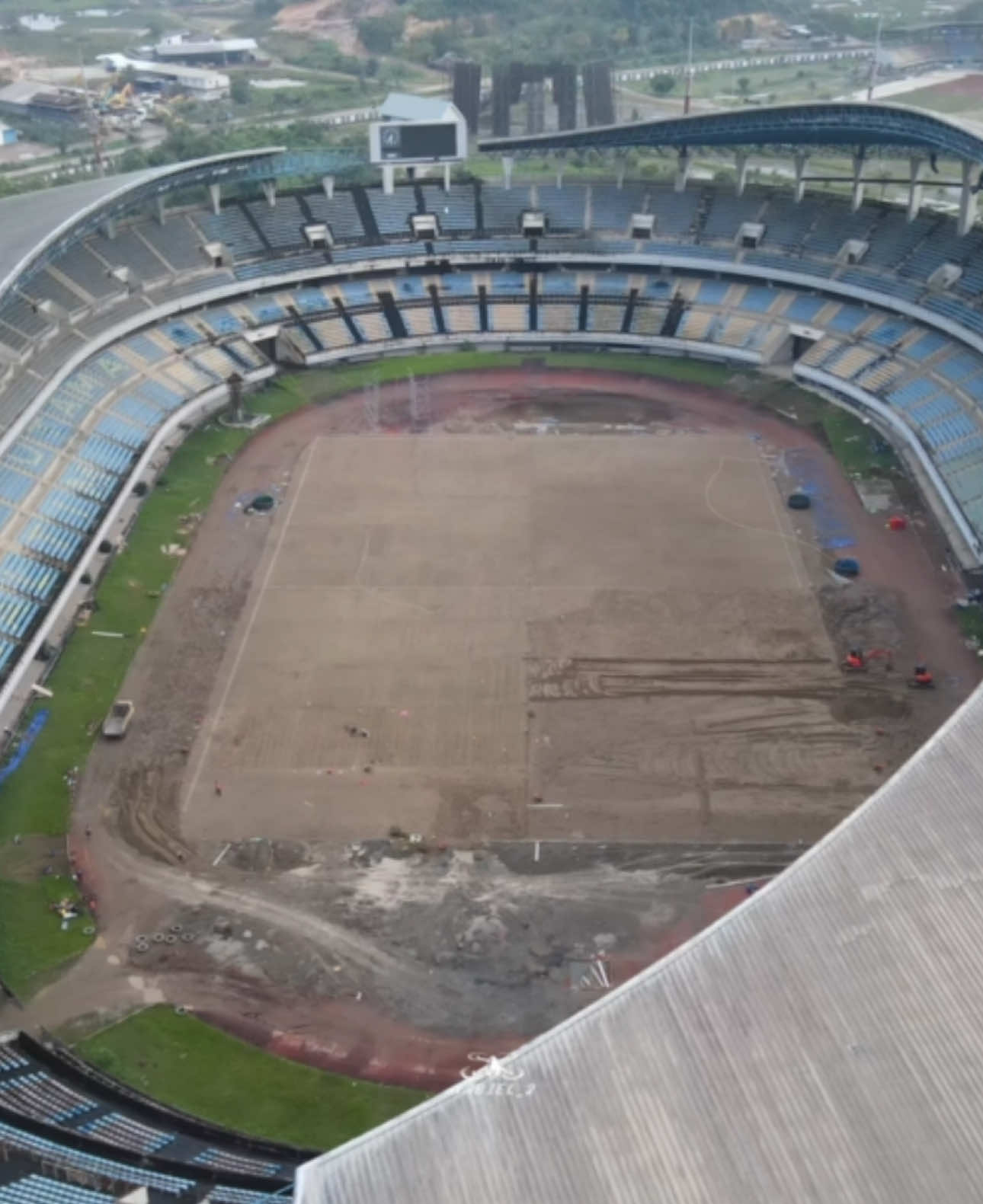 proses renov stadion palaran samarinda 🤩 #stadionpalaran #stadionpalarankaltim #stadionpalaransamarinda 