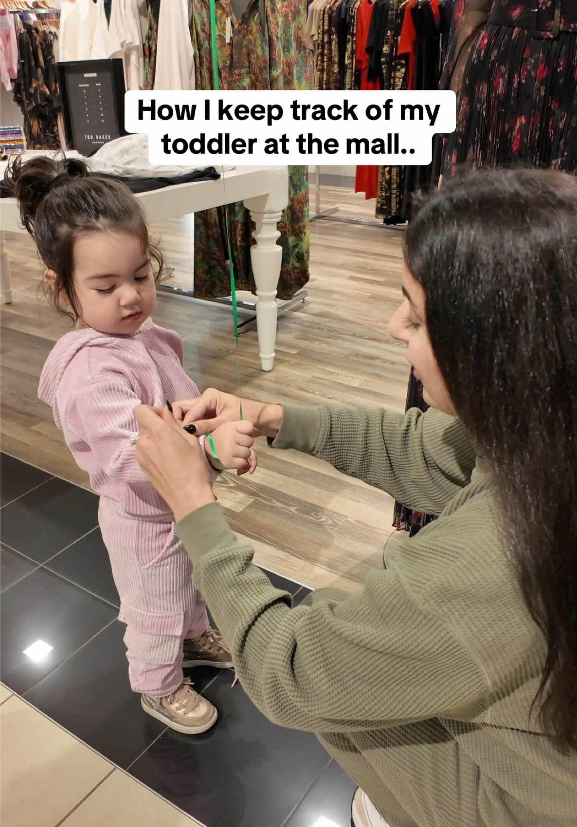 How to keep track of a toddler at the mall: Forget the GPS tracker folks I’ve cracked the code! All you need is a helium balloon tied to your toddler’s wrist😎 Now when she’s playing hide and seek (and I didn’t sign up for it), or sprinting laps between clothing racks like she’s training for the Toddler Olympics, I just look for the balloon bobbing over the racks. It’s like having my own little floating toddler radar. Also everyone in the mall gets a free show trying to guess where the balloon will pop up next. 😂 Sure, I get a few funny looks, but hey, if it works, it works! #fyp #viral #toddler #baby #toddlermom #MomsofTikTok #funny #cute #toddlerlife #relatable #momhack #hack 