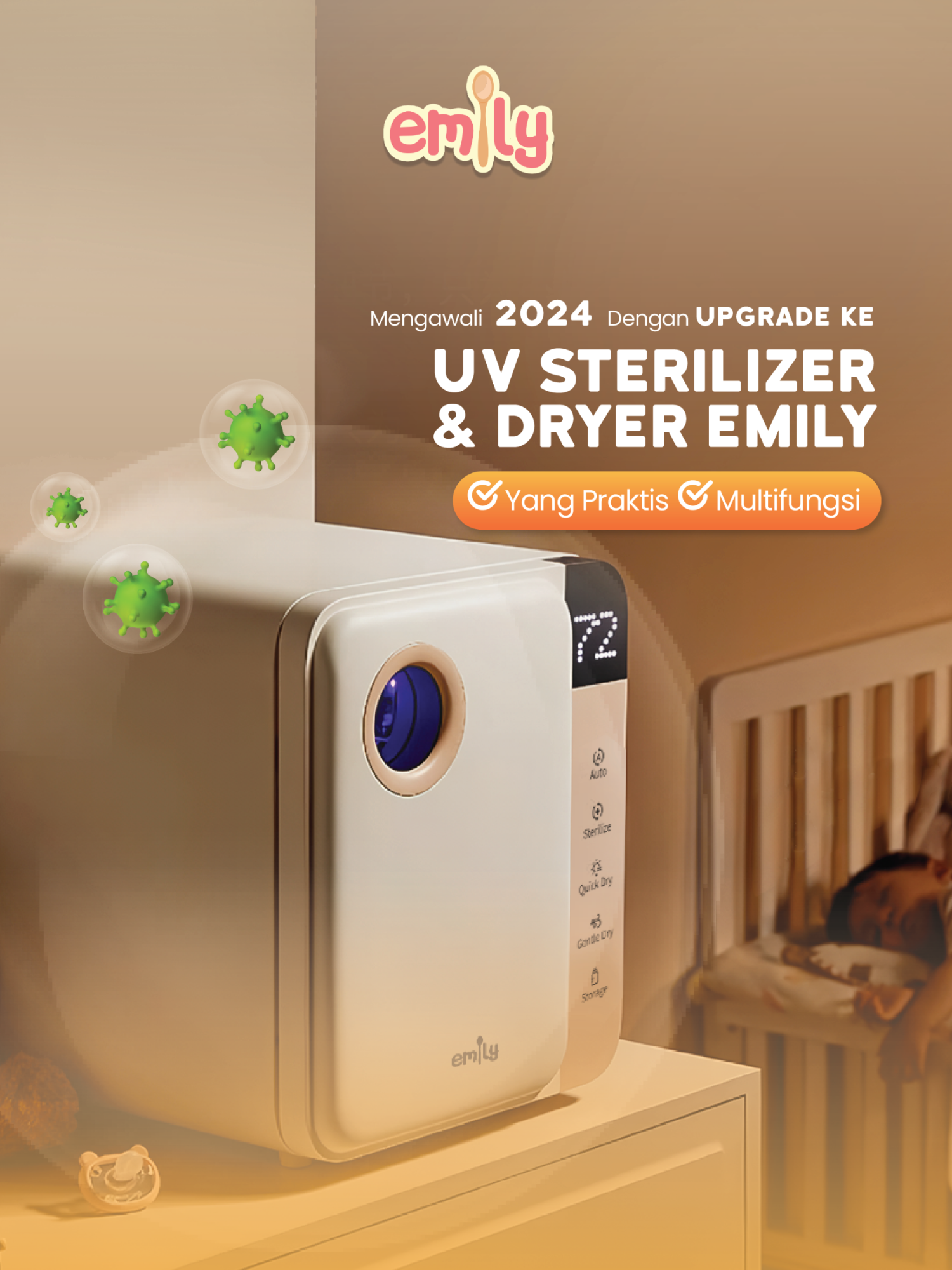 Mengawali awal 2025 dengan upgrade ke UV STERILIZER & DRYER SERIES! Menjaga perlengkapan si Kecil dari kuman dan bakteri dimanapun dan kapanpun🥰 #emilyandbear #uvsterilizer #awaltahun #2025