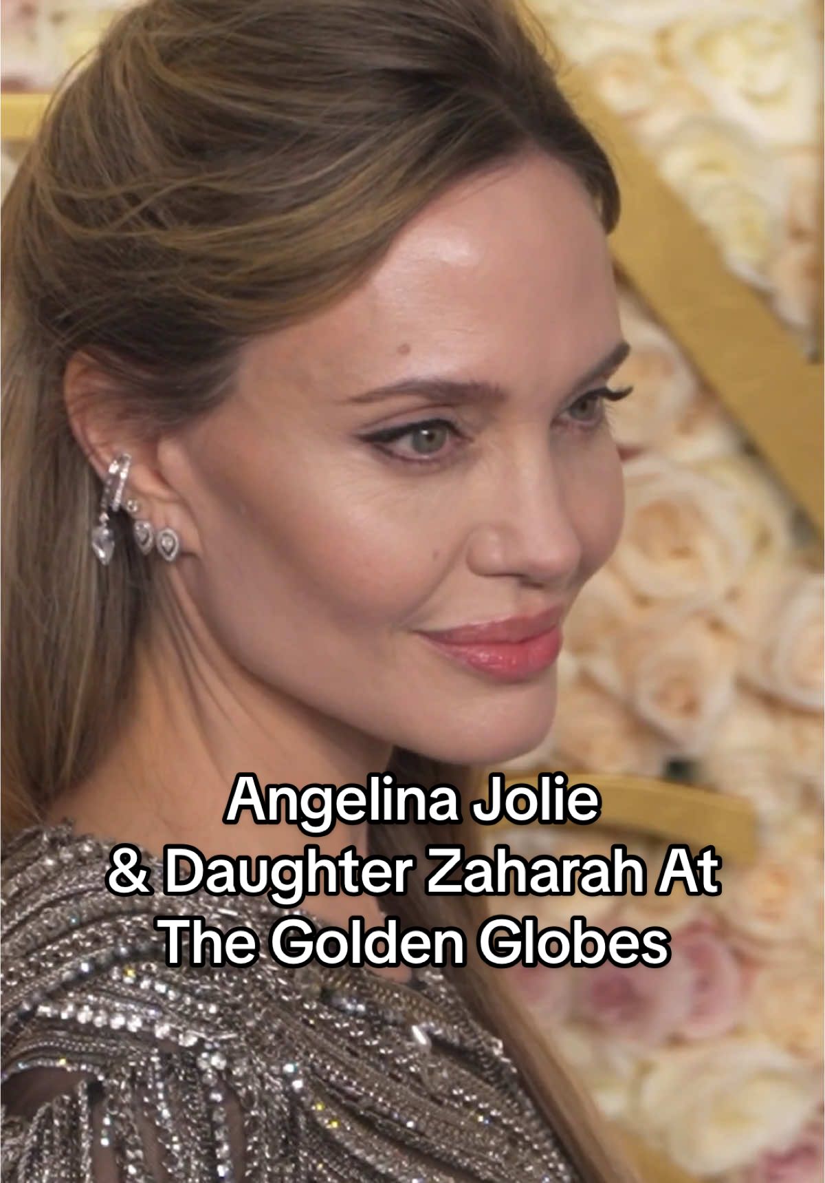 #AngelinaJolie and #ZaharahJolie are adorable on the red-carpet at the 2025 #GoldenGlobes.