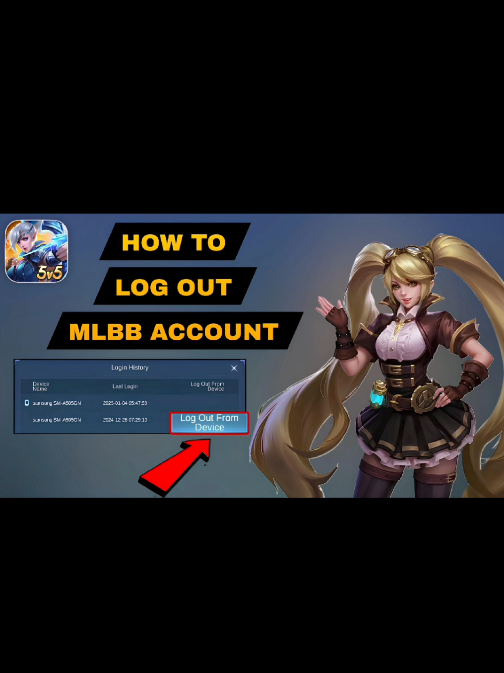 Paano mag Log Out ng Account sa ML 2025 #signout #mlbb #ml 