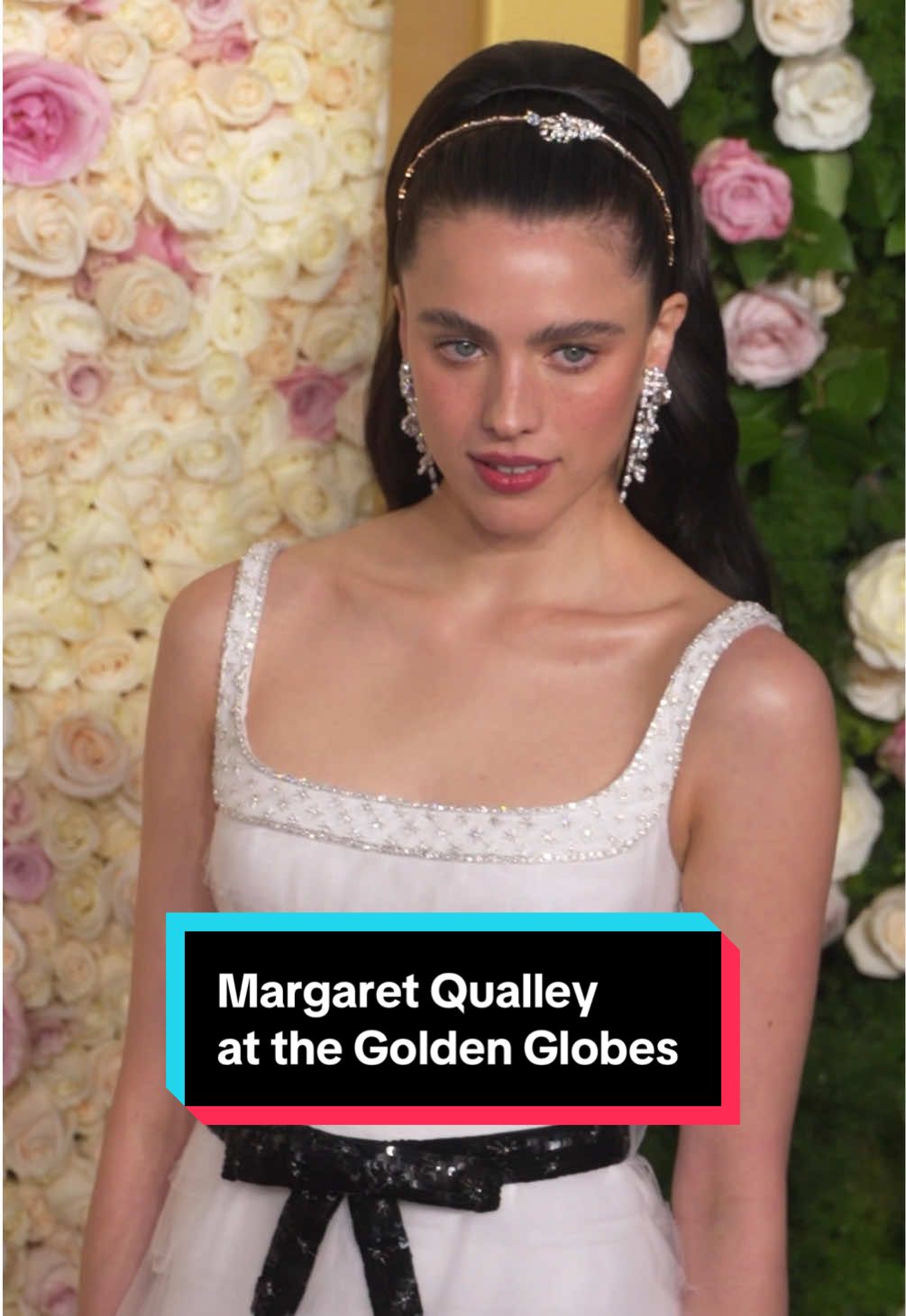 #MargaretQualley looking breathtaking at the #GoldenGlobes. 🤍 #GoldenGlobes2025 #RedCarpet #TheSubstance 