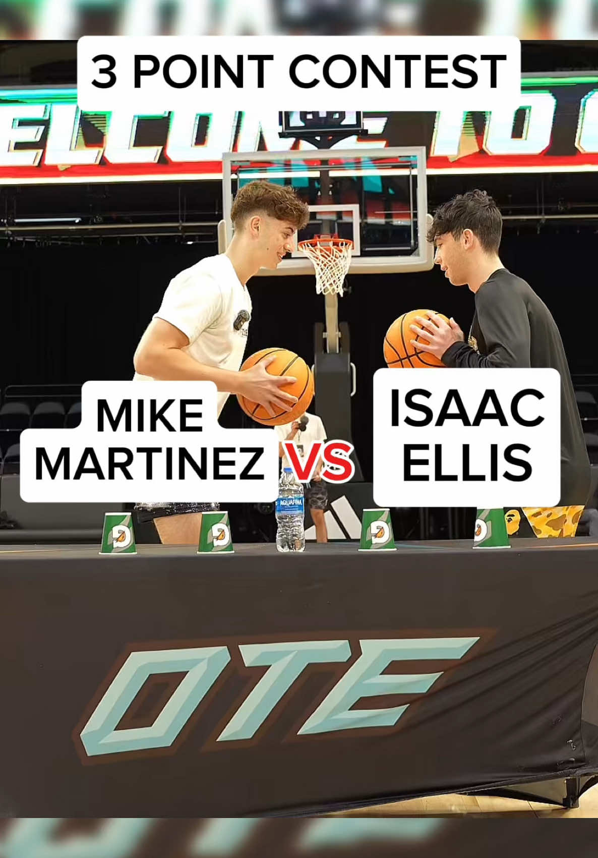 3 POINT CONTEST VS @Isaac Ellis 👀 • • • #fyp #viral #basketball #NBA #overtime #ote #hoopers #xyzbca #michaelmartinez #mikemartinez #3pointer #contest 
