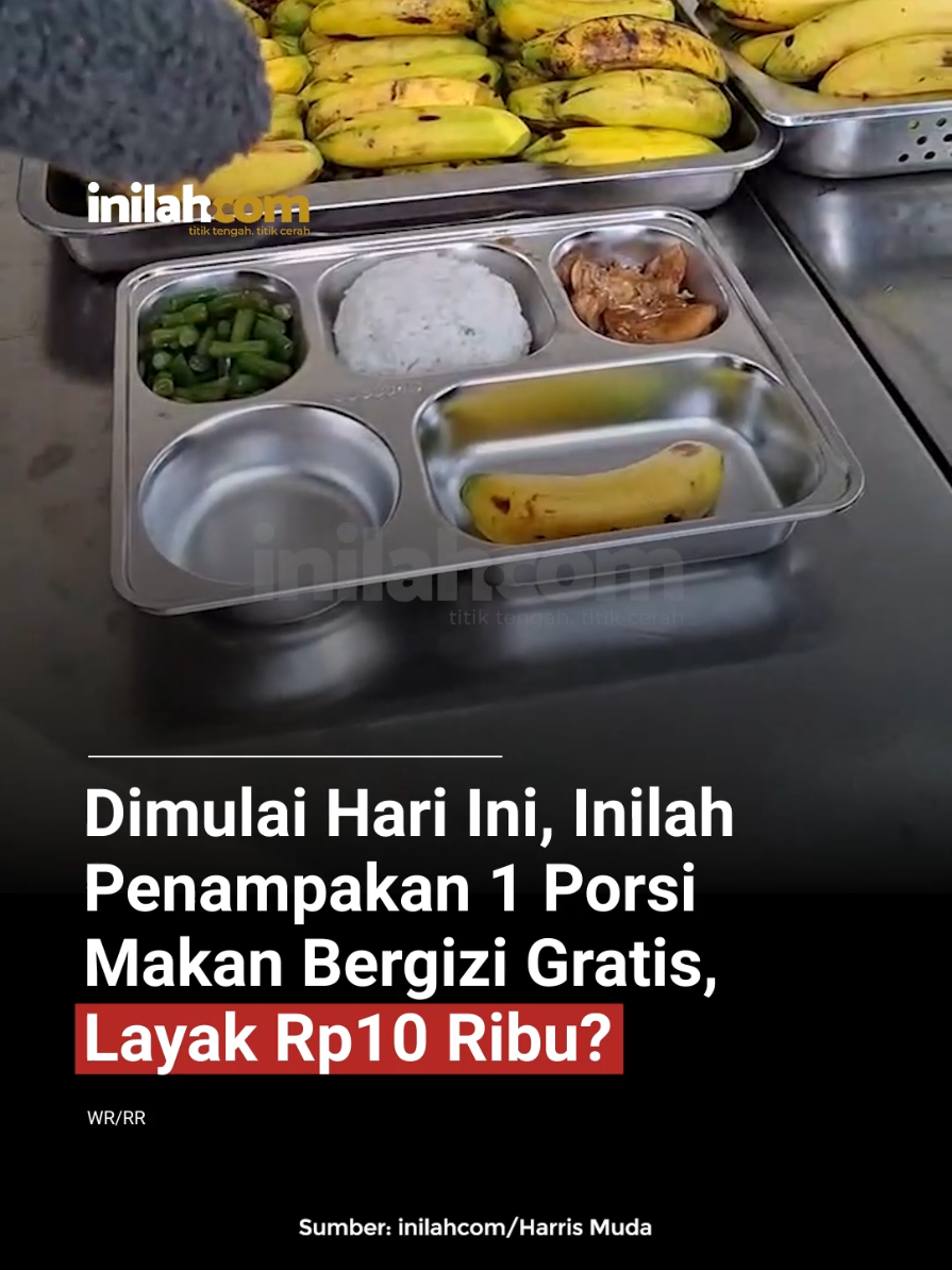 Program makan bergizi gratis (MBG) resmi mulai dieksekusi pemerintah yang tersebar di 26 provinsi, di seluruh Indonesia pada Senin (6/1/2025). Setiap porsi makanan disiapkan dengan anggaran sebesar Rp10.000. Tercatat ada 190 Satuan Pelayanan Pemenuhan Gizi (SPPG) atau Dapur MBG yang siap beroperasi mulai dari Aceh hingga Papua Selatan. Inilah penampakan menu program makan bergizi gratis! - Selengkapnya kunjungi website dengan klik link di bio atau download aplikasi di AppStore dan Google Play Store. #inilahNews #news #program #makanbergizigratis #prabowosubianto #prabowo #presidenprabowo #anak #siswa #inilahcom #titiktengah #titikcerah