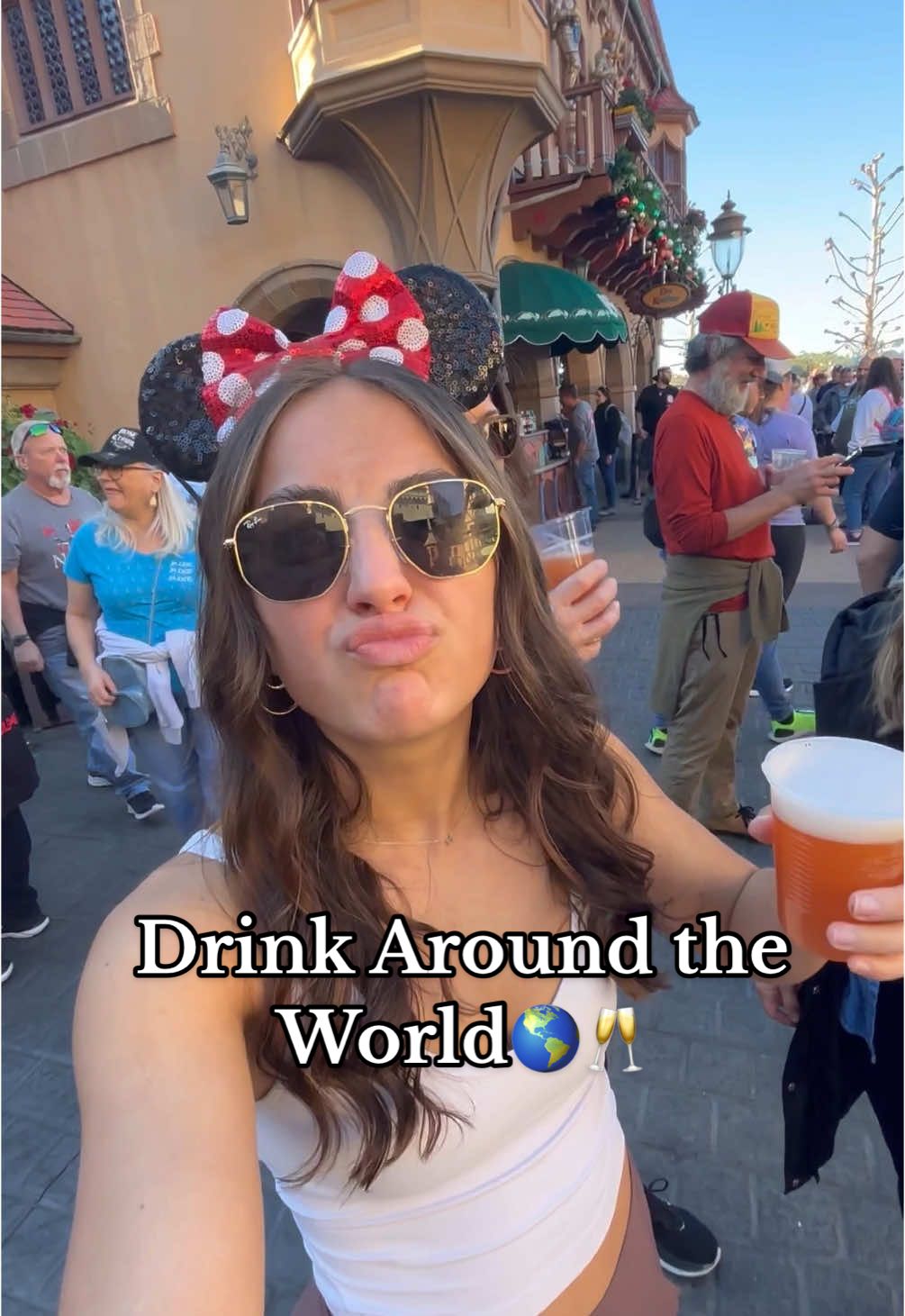 Drinking around the world is NOT for the weak #fyp #trending #disneyworld #epcot #drinkaroundtheworld #disney 