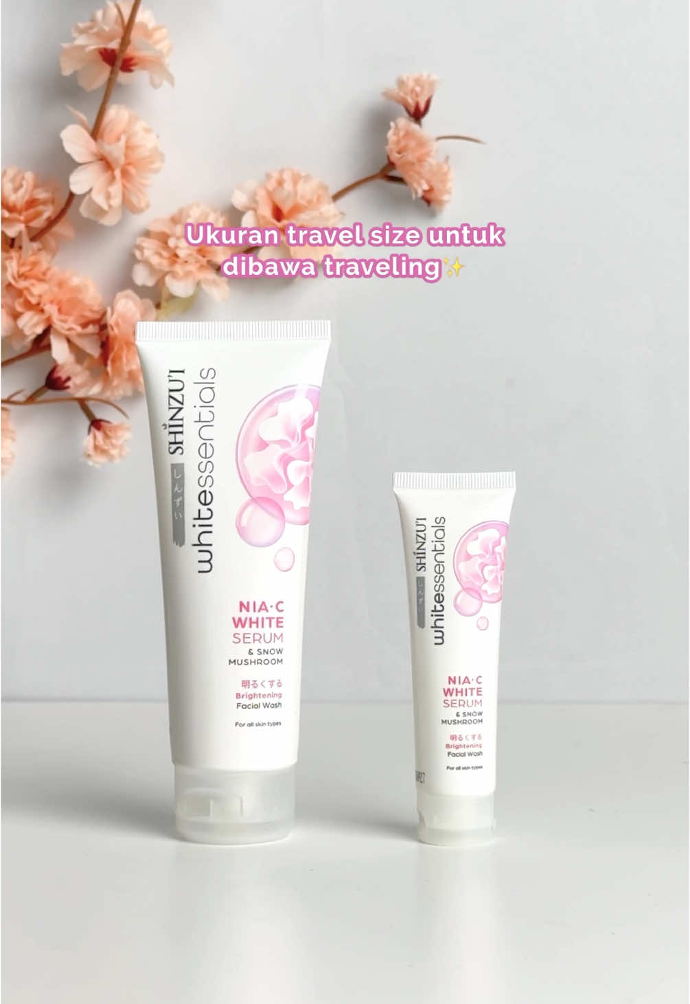 Shinzu’i Whitessentials serum facial wash ada 2 ukuran loh! Yuk check out sekarang #shinzuiwhitessentials #shinzuijapanformula #shinzui 