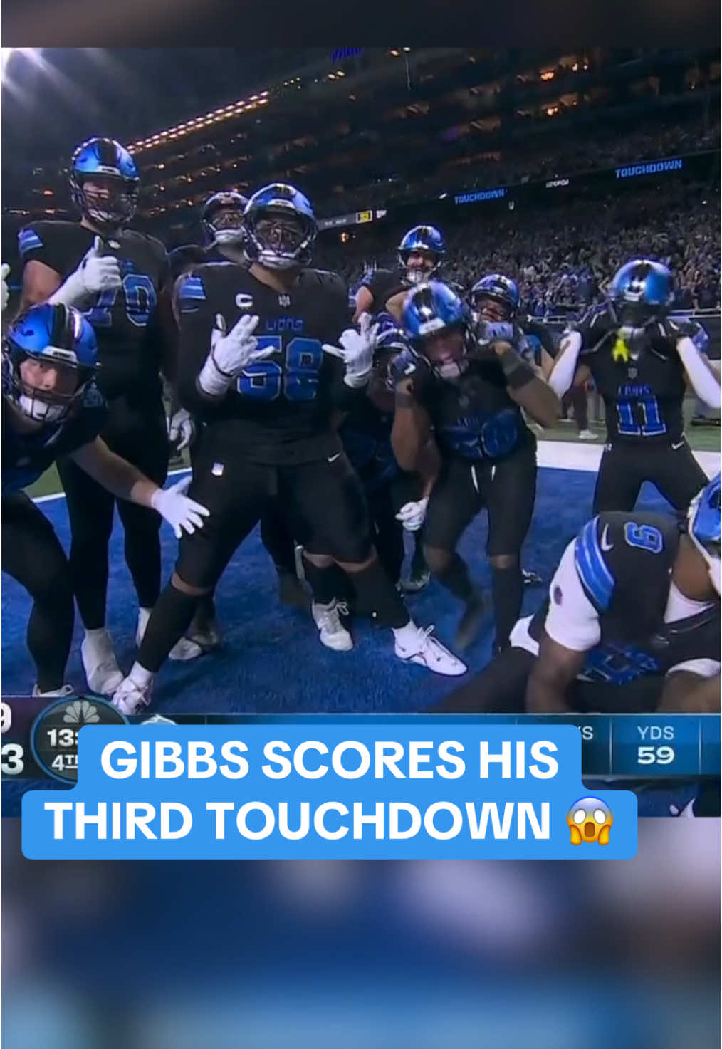 ##jahmyrgibbs is unstoppable #lions #detroit #detroitlions #nfl #football (📺 NBC) 