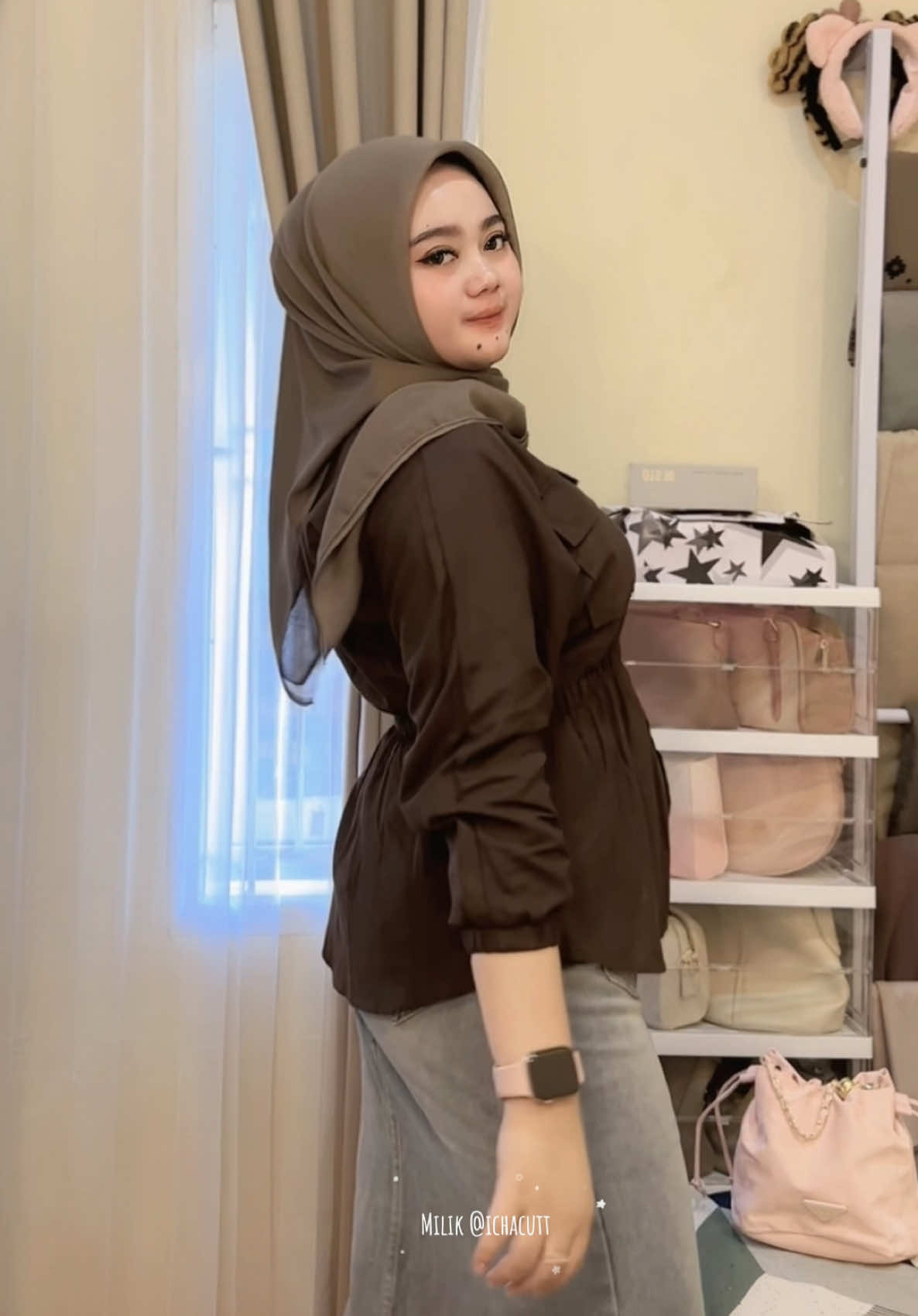 Bajunya aku pake size xl warna coffe🤎roknya size 3xl🫶🏻hijabnya warna coffe🤎klik keranjang semuanya disana🫶🏻✨🤍 #ootdfashion #outfitinspo #outfitinspiration #fyppppppppppppppppppppppp 