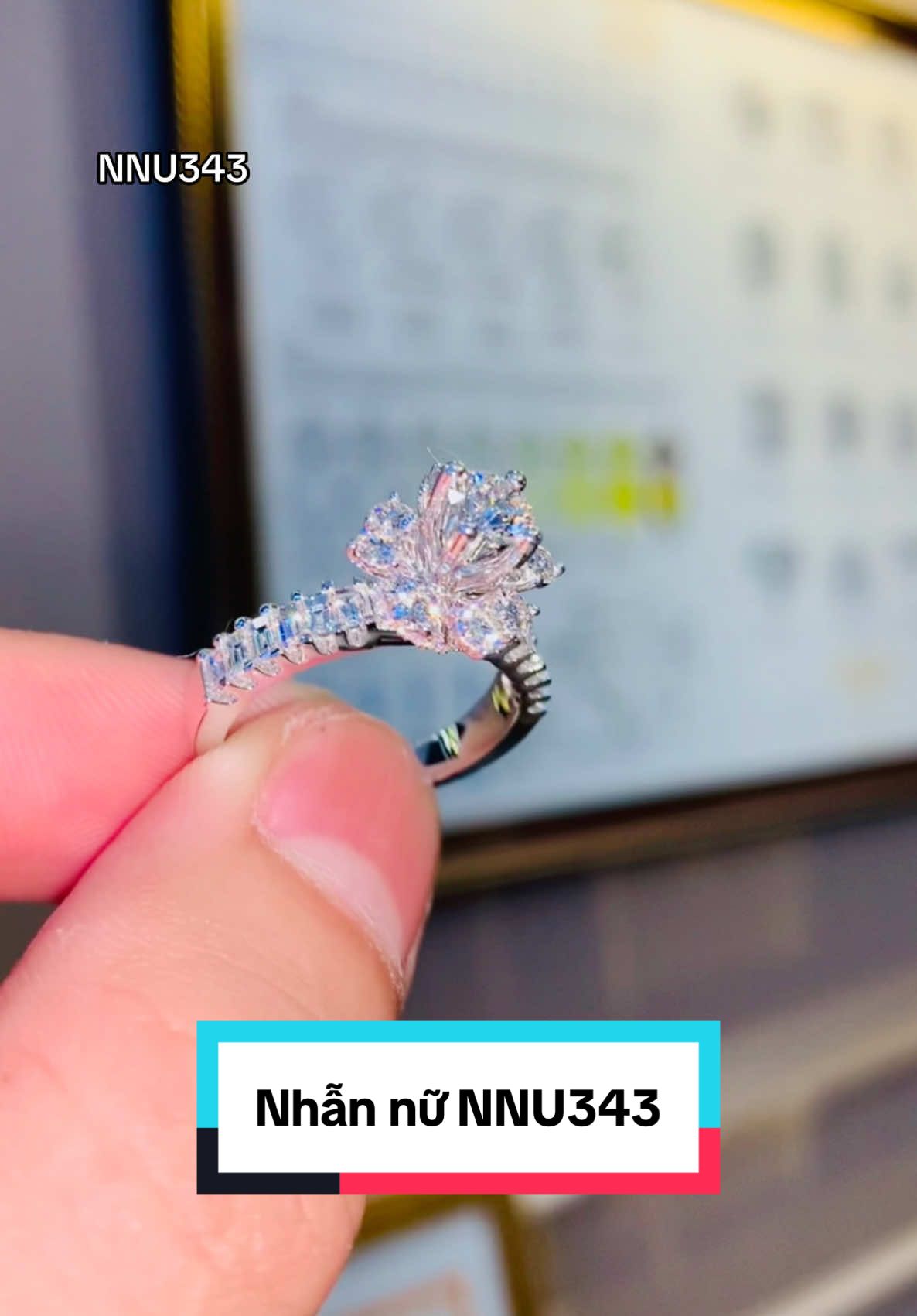 Nhẫn kim cương nữ đài hoa quá xinh 🥰 #TamLuxury #tamluxurydiamondjewelry #xh #trangsuc 