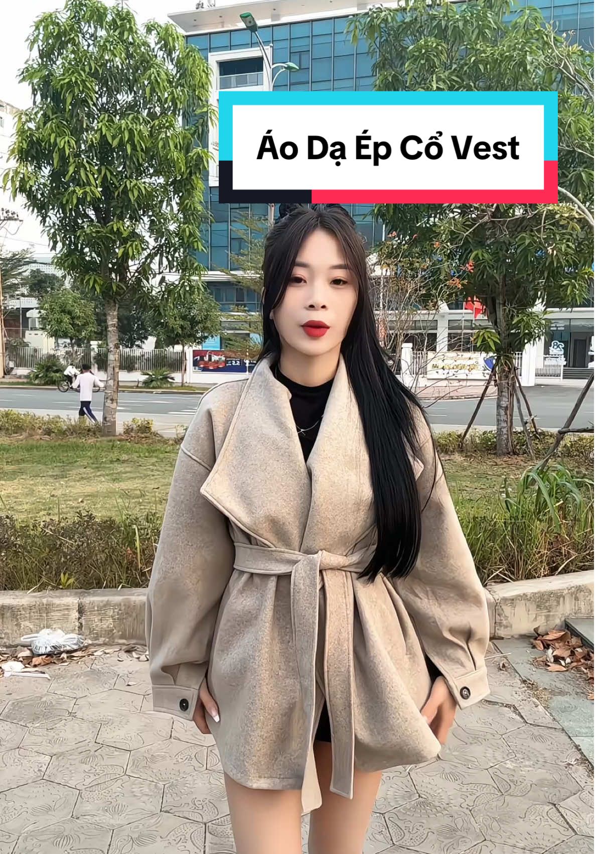 Áo dạ ép cổ vest dánh không dài mặc sang chảnh #aoda #aodaep #chioilachi🥭 #duongthikimchi🥭 