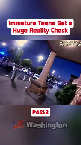 Immature Teens Get a Huge Reality Check Pass 2#cops #copsoftiktok #police #law #viralvideo