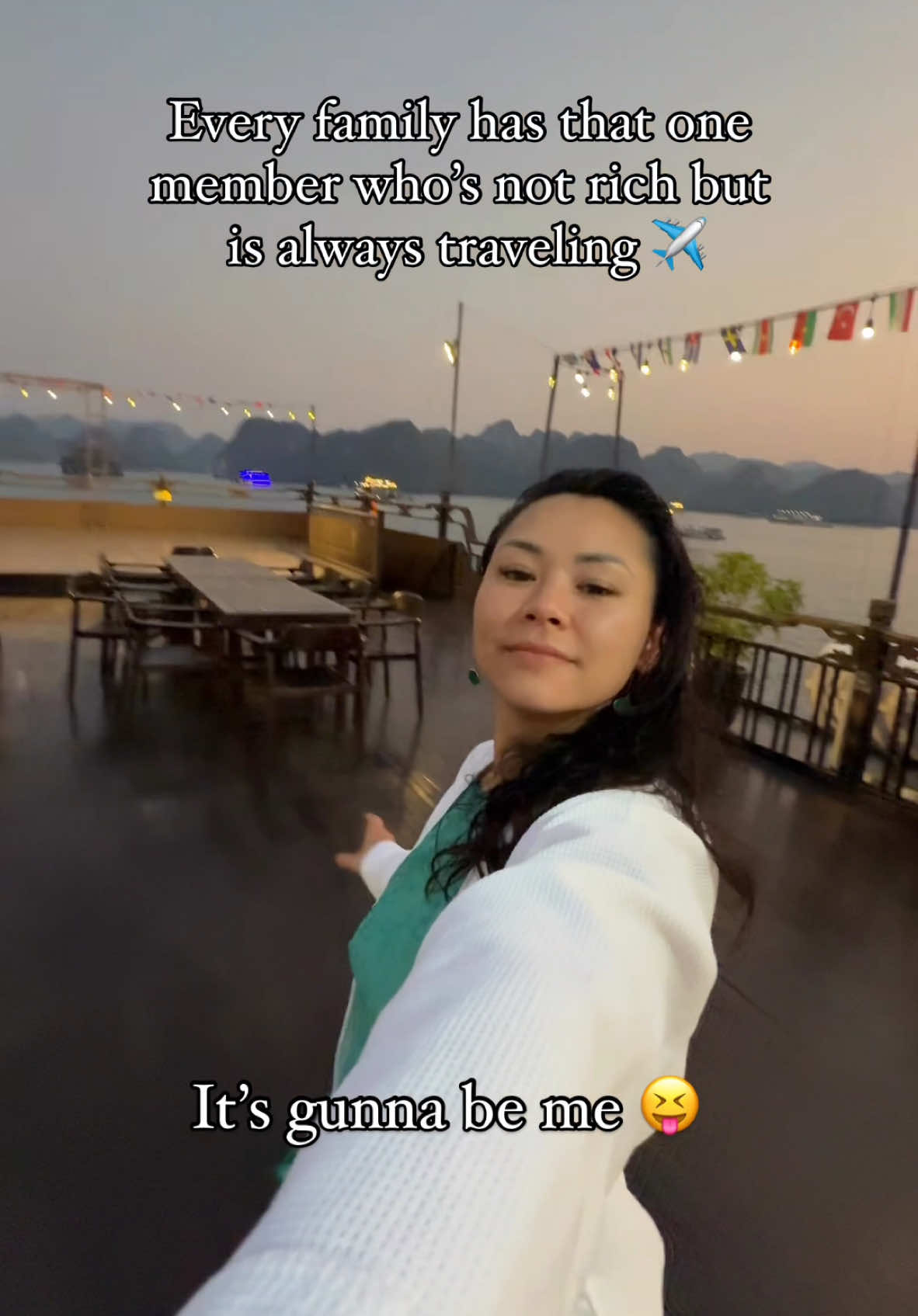 Somebody had to do it 🤷🏻‍♀️ and I volunteered as tribute 🙋🏻‍♀️😁 besides, you don't need to be rich to travel and live your best life. but if you want to fund my next vacation, I won'tstop you 😜 #travelwithme #adventureawaitsus #travel #iloveairplanes #iloveairports #humor #passportready #traveladventures #instatravel #wanderlustvibes #wanderlusting #SkyHighViews #TravelGoals #SunsetChaser #WanderlustVibes #SkyPhotography #TravelGram #PlaneViews #TravelDiaries #CloudNine #WindowSeatViews #NatureLovers #SunriseMagic #Jetsetter #TravelAddict #AdventureAwaits #ExploreTheWorld #FlightMode #ChasingHorizons #suckaforsunsets