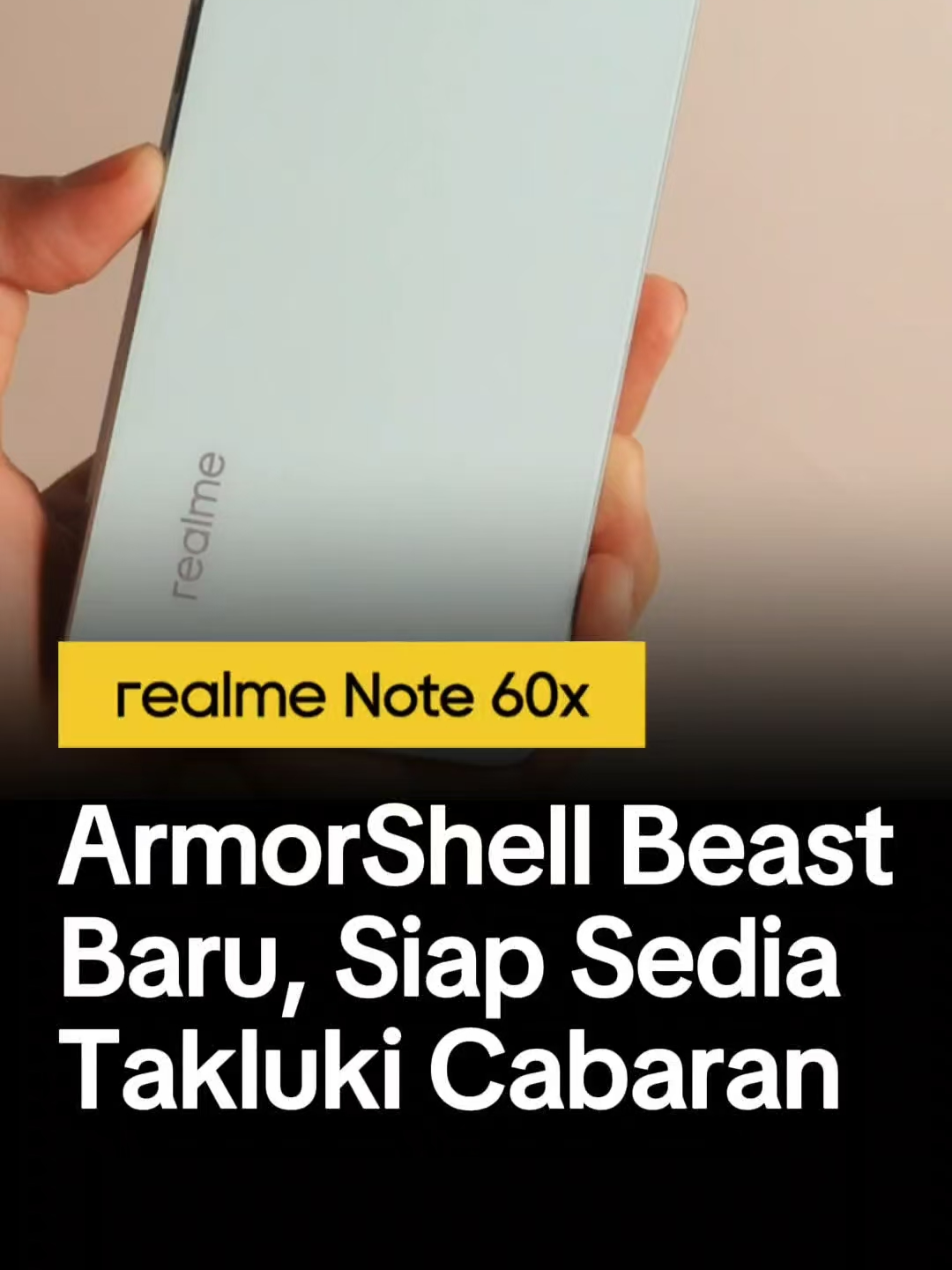 Kami unboxing untuk korang, tinggal korang tengok je! 🎁 📅 realme Note 60x Malaysia Launch: 8th Jan 2025 #realme #realmeNote60x #ArmorShellBeast