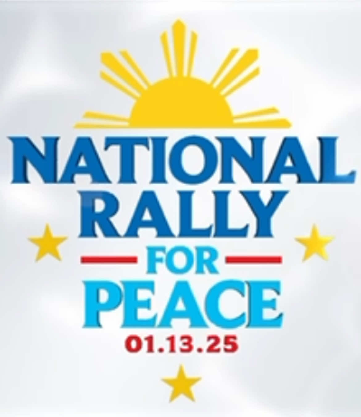 NATIONAL RALLY FOR PEACE: A NET25 SPECIAL COVERAGE Para sa kapayapaan, para sa bayan! 🇵🇭 Tutukan ang special coverage ng NET25 at alamin ang mga mahalagang kaganapan, talakayan, at mensahe ng pagkakaisa mula sa iba’t ibang bahagi ng bansa ngayong Lunes, January 13, 2025. Makiisa at magkaisa para sa kapayapaan at pagkakaisa ng sambayanang Pilipino.  #NET25 #NationalRallyForPeace #SpecialCoverage