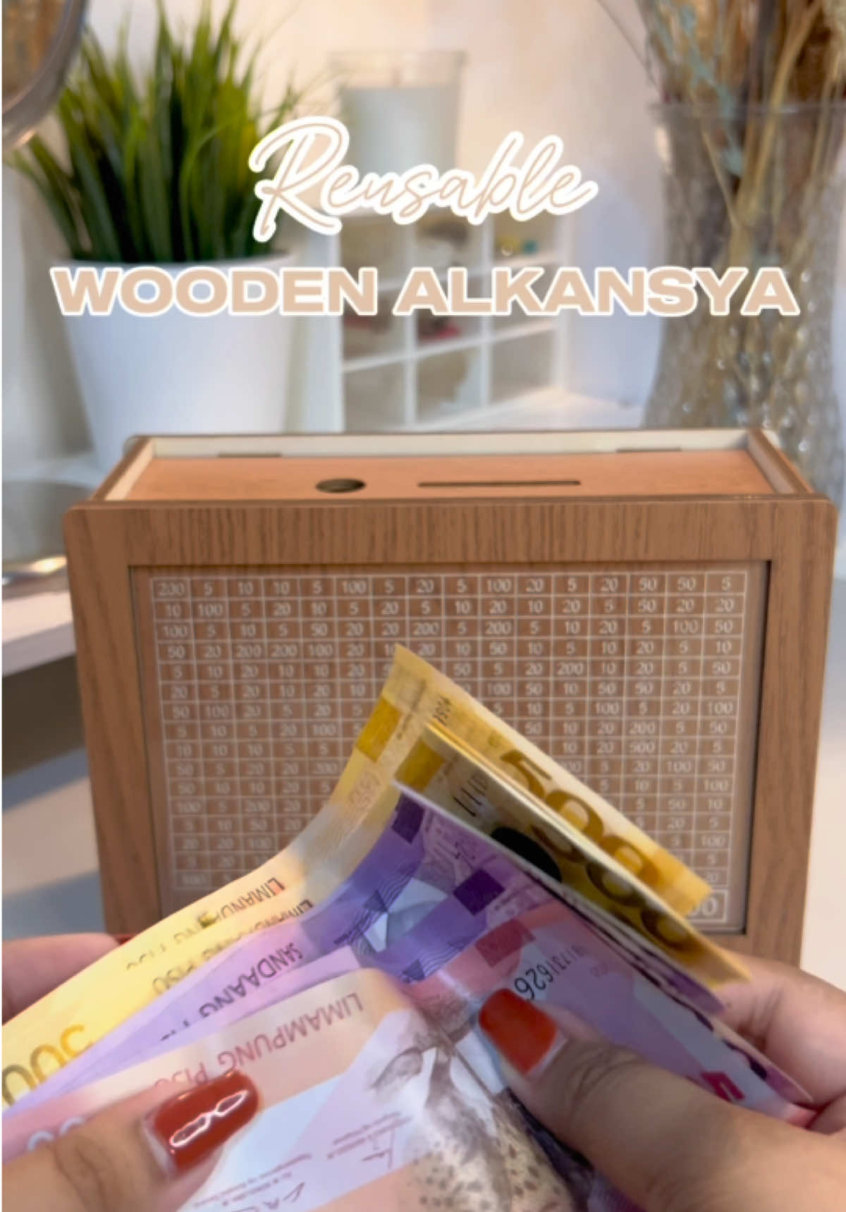 Let’s remove bad luck in using alkansya! Mas malas kapag wala kang ipon diba? #woodenalkansya #alkansya #iponchallenge #moneybox #woodenmoneybox #viral #alkansyachallenge #ipon #savingtips #ilonchallenge2025 