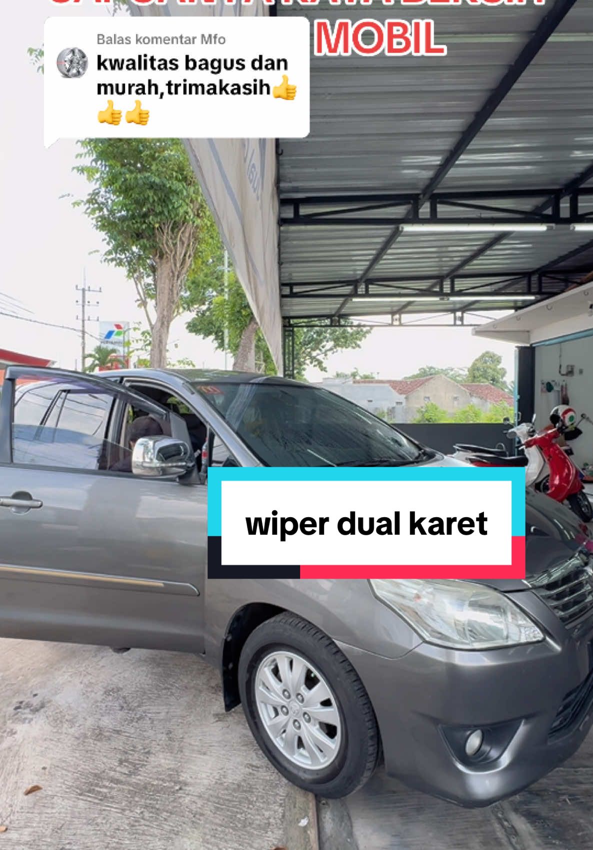 Membalas @Mfo mulai baru belum pernah ganti wiper @Bagus #rayamotor #viralvideo #fyp #wipermobil #wiperframeless #wiperdualkaret #foryourpage 