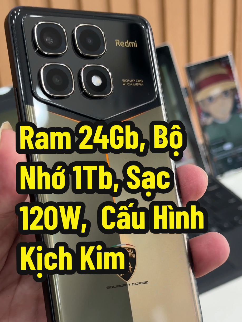 Đây là một trong những con máy mình gọi max option: ram 24Gb, bộ nhớ 1Tb,  sạc 120w....  #lequanmobile  #review  #redmik70ultralamborghini 