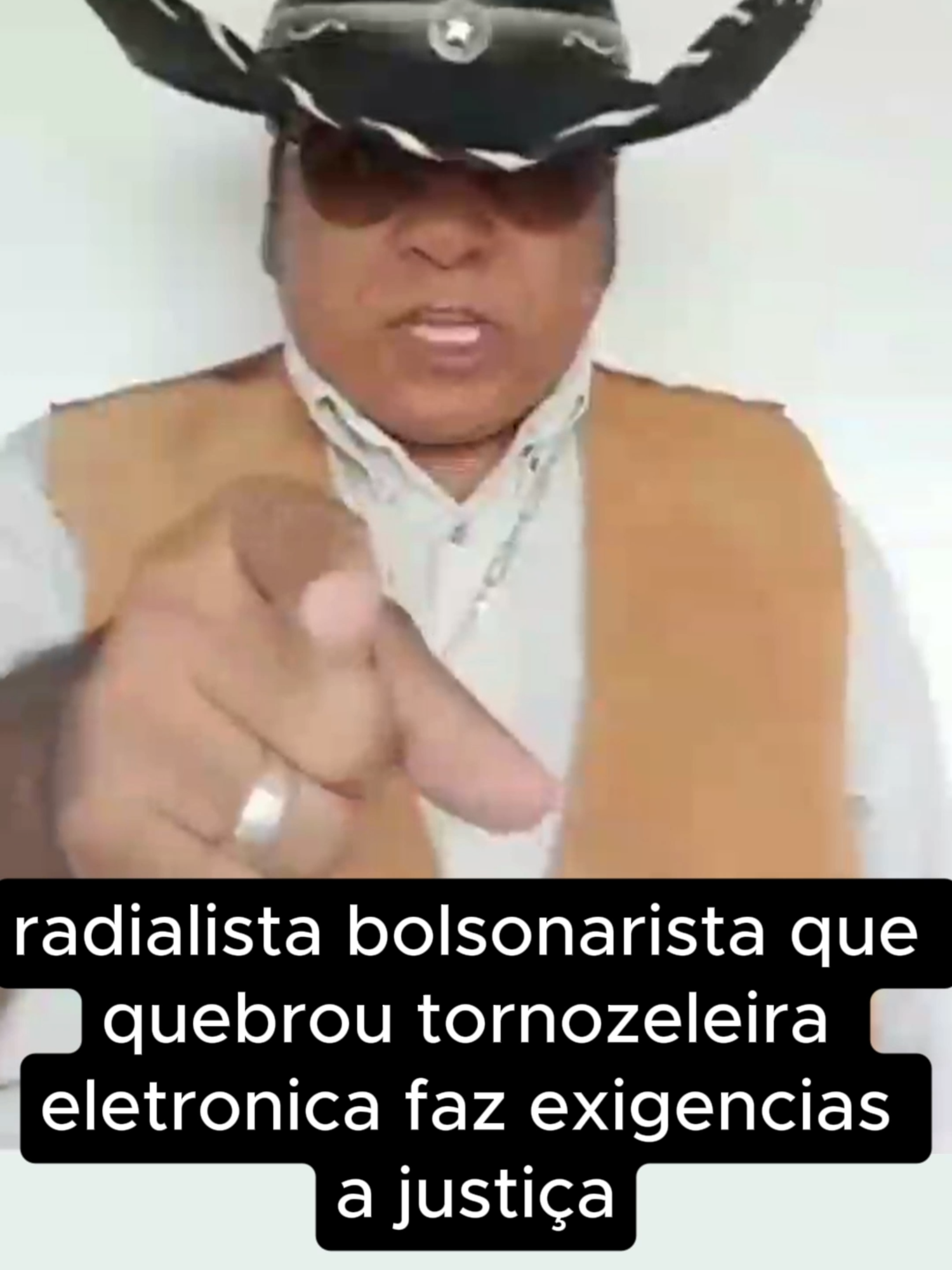 radialista bolsonarista que quebrou tornozeleira eletronica faz exigencias a justiça. #radialista #bolsonarista #tornozeleiraeletronica #pedido #justiça