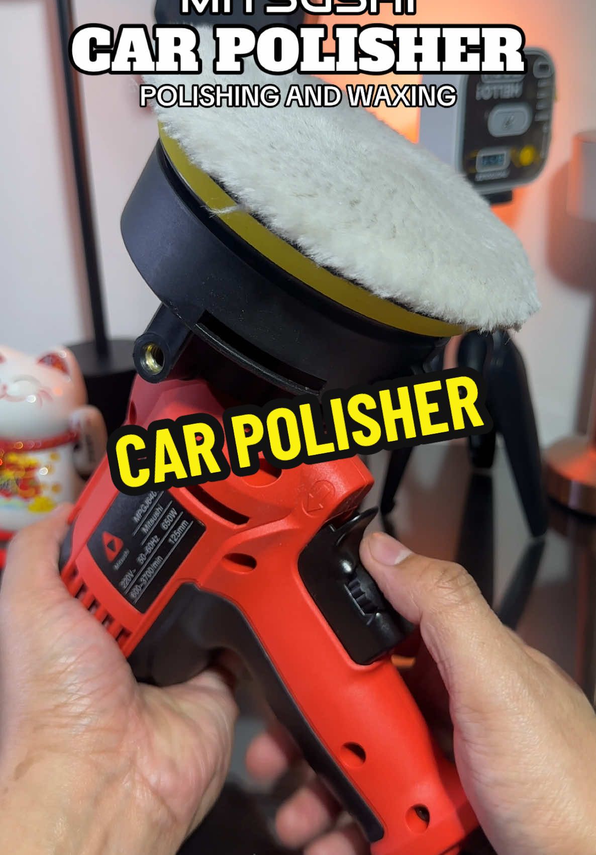 MITSUSHI CAR POLISHER. FOR POLISHING AND WAXING. #carpolisher #mitsushicarpolisher #carpolishing #carwaxing #polishingcar #carpolish #carpolisherdetailer #carpolishermachine #electriccarpolisher #buffingmachine #buffingmachinepolish #heavydutycarpolisher #mitsushi @Mitsushi Philippines