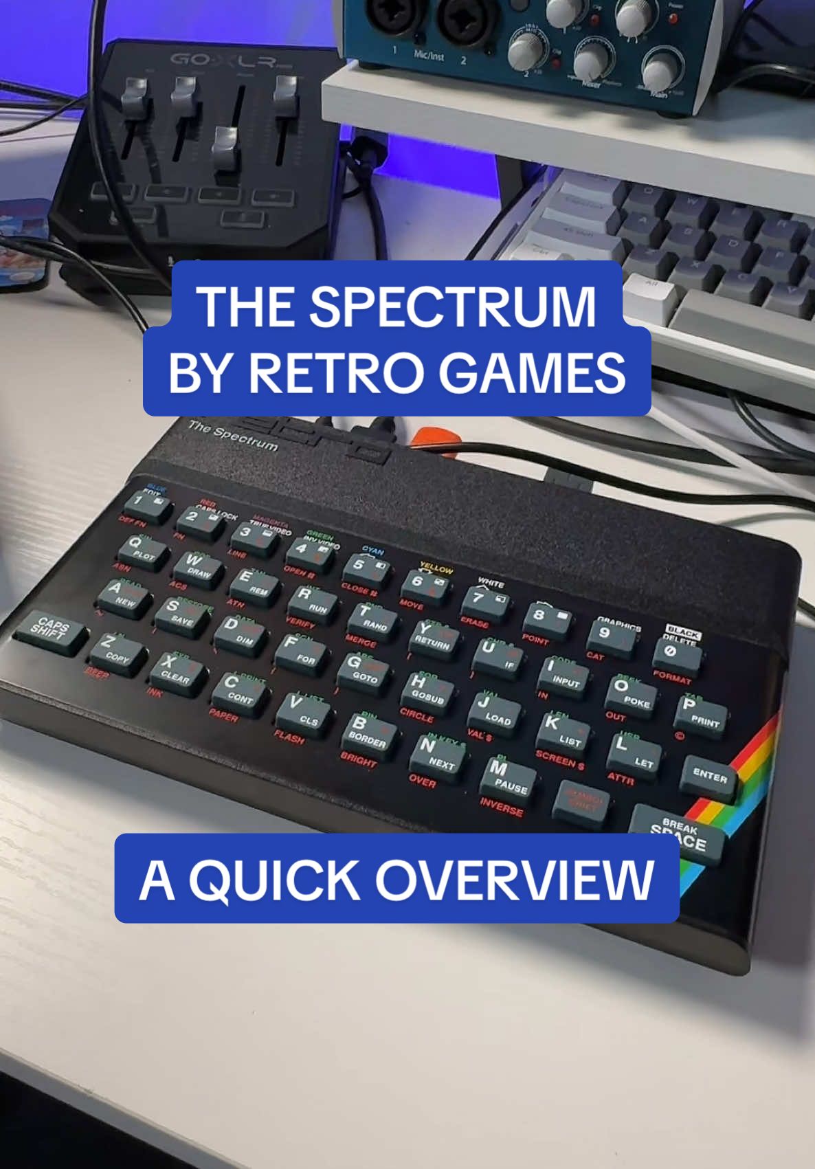 THE SPECTRUM BY RETRO GAMES #fyp#foryoupage#spectrum#zxspectrum#retrogaming#80s#british#uk#sinclair 