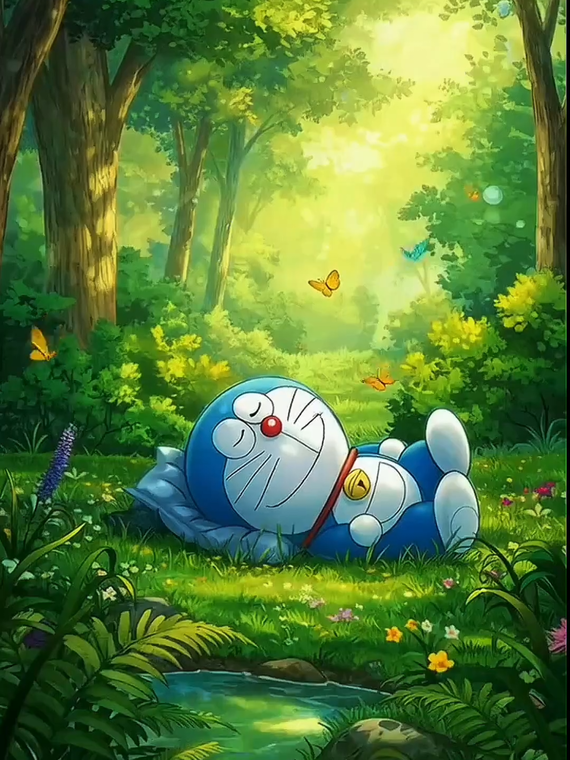 Doraemon sleep  aesthetic  #doraemon #aesthetic #relaxing #relaxingvideo #fypシ゚ 