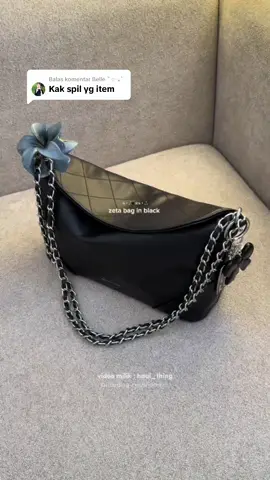 Membalas @Belle ੈ✩‧₊˚ zeta bag in black 🖤 #mossdoom #mossdoombag #taswanita #shoulderbag 