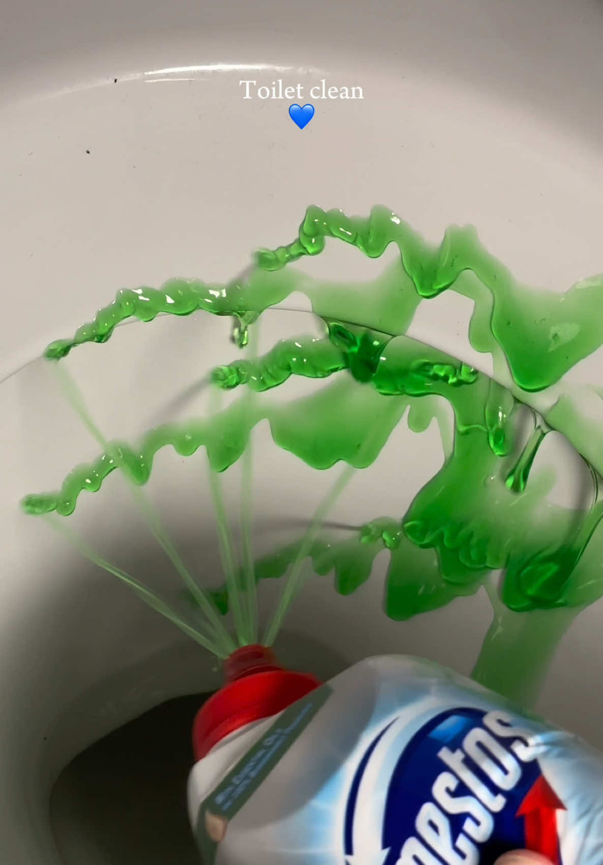 Toilet clean 💙 #toilettok #toilets #bathroom #CleanTok #satisfying #cleaningmotivation #asmrsounds #asmr #asmrvideo #gel #clean #cleanhome #cleangirl #fyp @Cleanipedia 