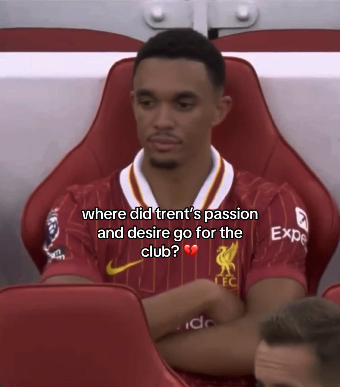 his head is clearly not in the right mindset, it’s a shame to see #liverpool #trent #realmadridfc #performances #passion 