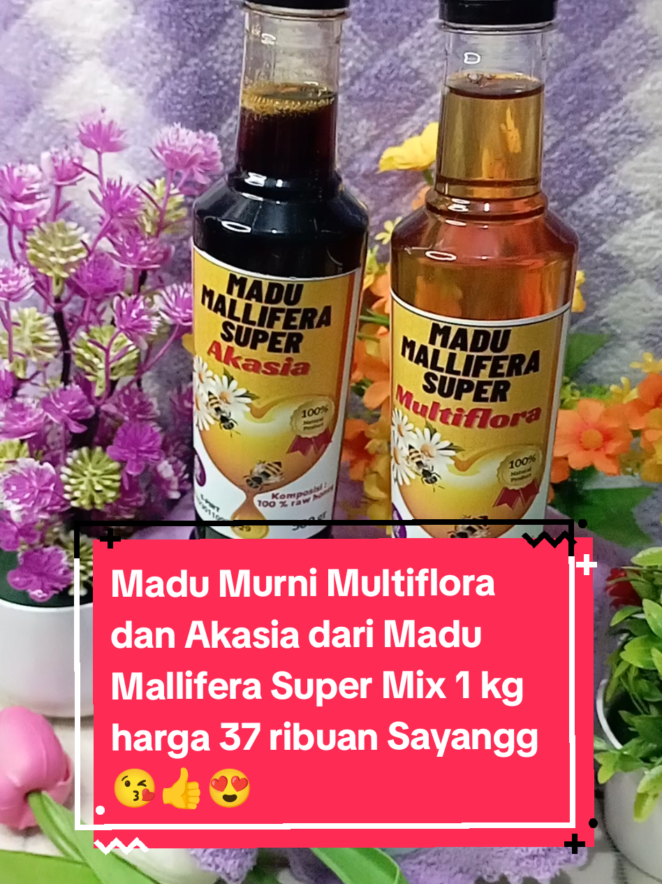 Madu Murni Multiflora dan Akasia dari Madu Mallifera Super Mix 1 kg harga 37 ribuan #madu #madumurni #maduakasia #maduasli #madumultiflora #madumurah #TikTokShop