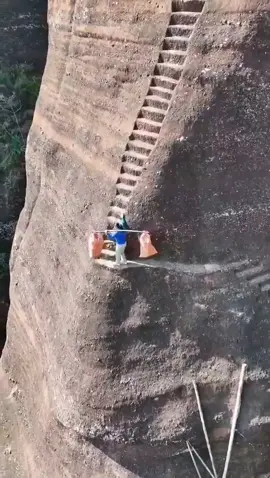 Climbing hill in China #china #mountain 