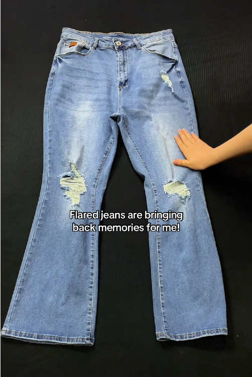 Flared jeans are bringing back memories for me! #fashion #fashiontiktok #rippedjeans #jeans #flaredjeans #flarebottoms #TikTokShopHolidayHaul#spotlightfinds#TimeOFF#Relaxwithtimeoff#NcmRyuAnniversarySale#tiktokshopcybermonday#tiktokshopholidaysale#deals#sale#flashsale#tiktokshopholidaydeals#Christmas#Christmasdeals#Christmas2024#Christmasearlydeals#falldealsforyou#tiktokshopcybermonday#tiktokshopholidaysale#deals#sale#flashsale#tiktokshopholidaydeals#Christmas#Christmasdeals#Christmas2024#Christmasearlydeals#tiktokshopholidayhaul#TikTokShopHolidayHaul#spotlightfinds#TikTokShopHolidayHaul#TikTokShopMothersDay#MothersDay#VDayOutfit#oov#valentinesdaypresent#couplegifts#TikTokShopValentinesDay#valentinesdaypresent#couplegifts#TikTokShopSpringSale#TikTokshopHolidayDeals#TikTokShopEndofYearDeals#TikTokShopValentinesDay2025#couplegifts2025#TikTokShopSpringSale2025#MothersDay2025#TikTokShopMothersDay2025#TikTokShopLastChance#spotlightfinds#TikTokShopNewYearNewAura#spotlightfinds