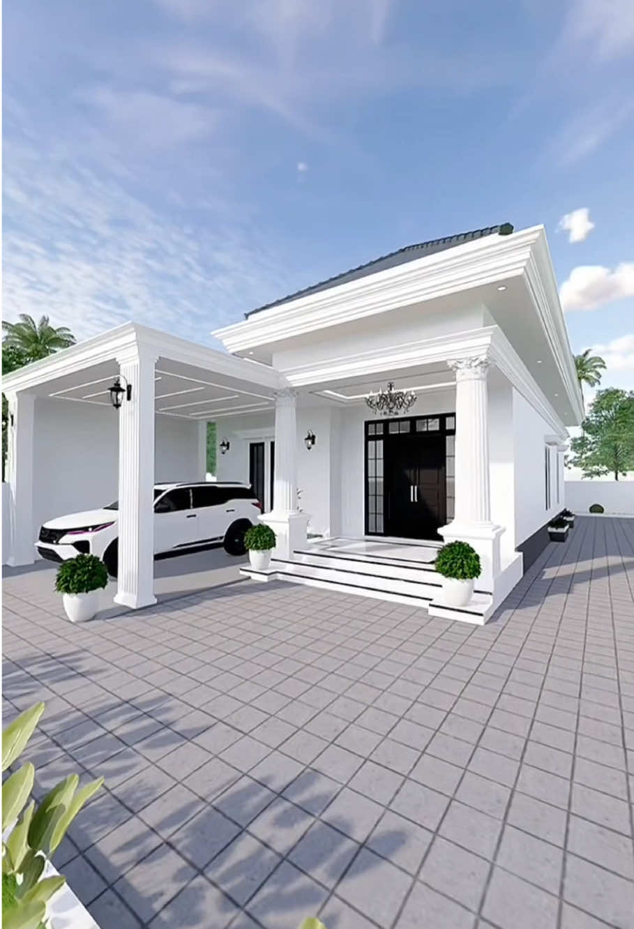 Desain rumah klasik modern #rumahminimalis #desainrumah #rumahidaman #rumahimpian #rumahklasik #rumahmilenial #fortuner 