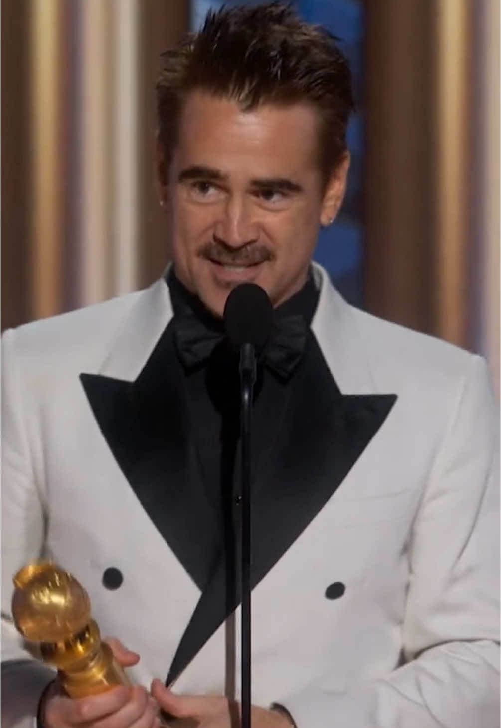 Congrats on your win, Colin Farrell!Here's to winning the #GoldenGlobes award for Best Male Actor – Limited Series, Anthology Series or Television Motion Picture for The Penguin