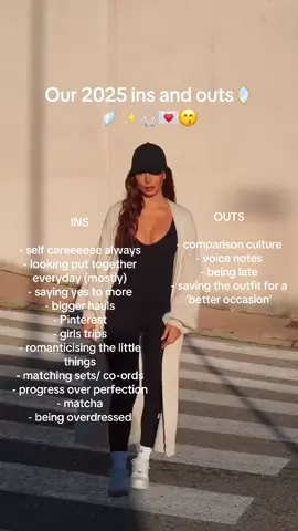 Our 2025 Ins and Outs✨😙😙 ft @Andrea✨ #2025 #insandouts #newyearnewme #GlowUp #fyp #forupage #videoviral #SelfCare #girlythings #forthegirls #girlsonly 
