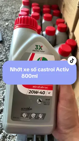 Nhớt castrol Activ 800ml cho xe số! #nhớtxemáy#castrol#activ#anhbannhotdao