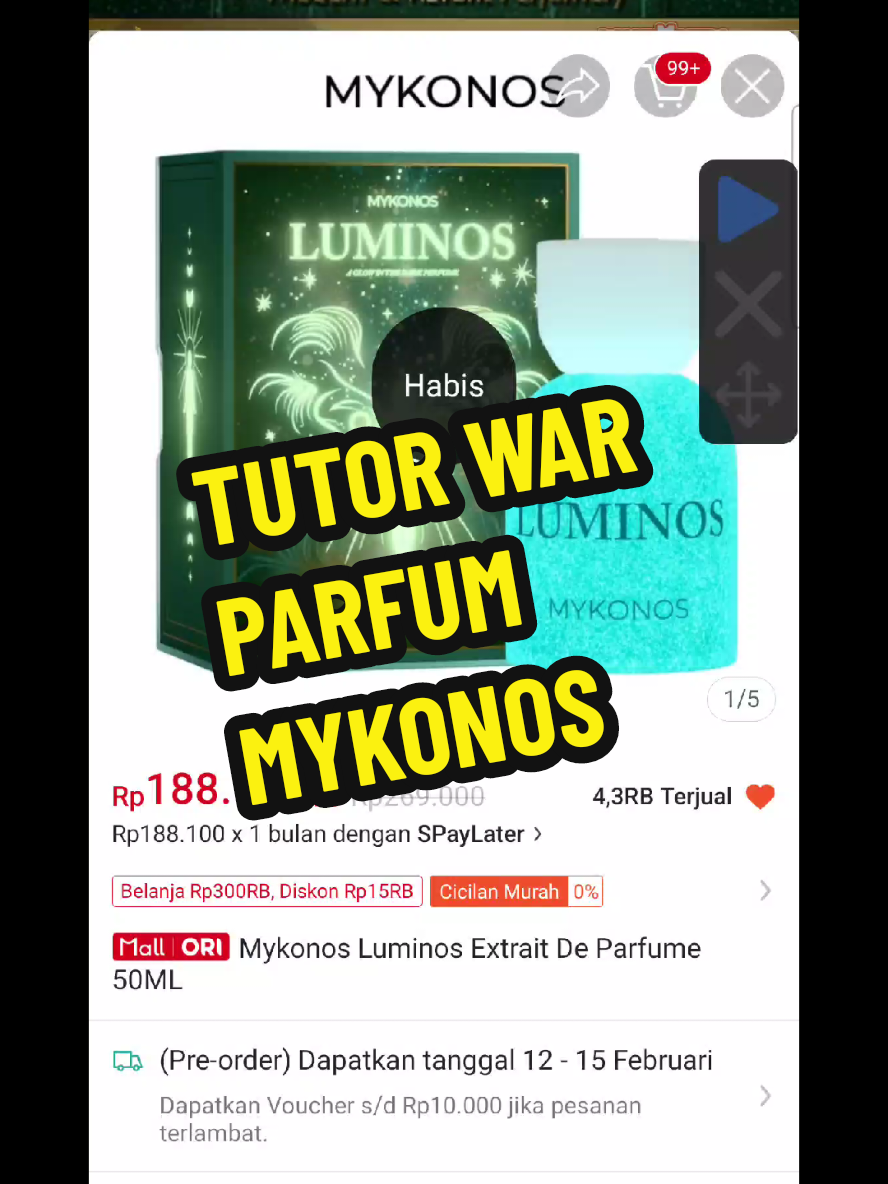 Tutor war parfum mykonos luminos california dll lewat live biar dapet potongan diskon.! #mykonos #warmykonos #parfumviral #parfumtiktok #parfumereccomended  #parfummykonos #luminos #mykonoscalifornia #fyp 